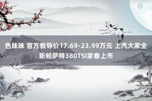 色妹妹 官方教导价17.69-23.99万元 上汽大家全新帕萨特380TSI家眷上市