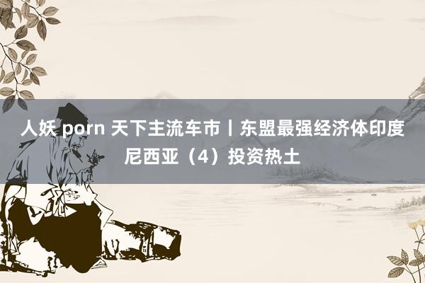 人妖 porn 天下主流车市丨东盟最强经济体印度尼西亚（4）投资热土