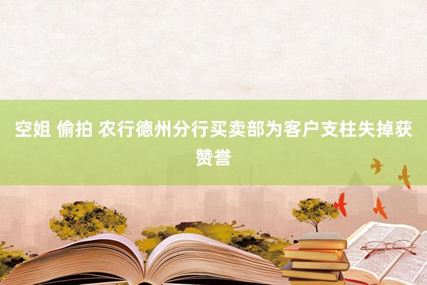 空姐 偷拍 农行德州分行买卖部为客户支柱失掉获赞誉