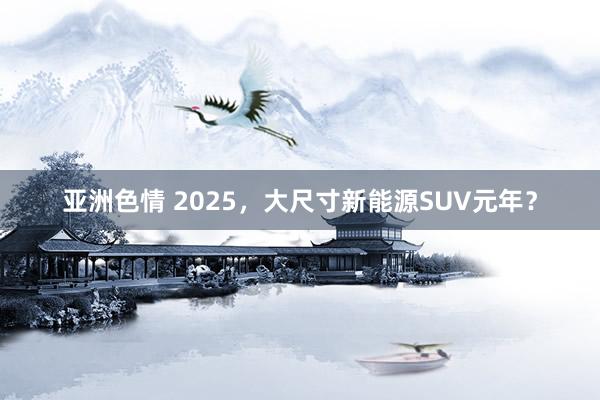 亚洲色情 2025，大尺寸新能源SUV元年？